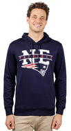 Ultra Game NFL New England Patriots Mens Soft Fleece Hoodie Pullover Sweatshirt With Zipper Pockets|New England Patriots