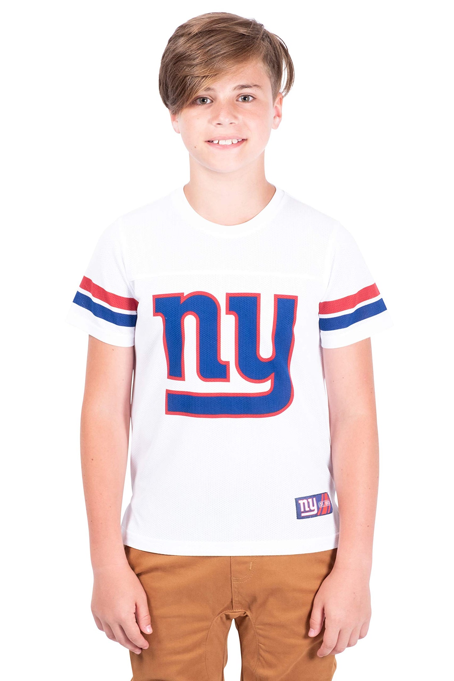 Ultra Game NFL New York Giants Youth Soft Mesh Vintage Jersey T-Shirt|New York Giants - UltraGameShop