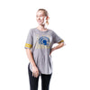 Ultra Game NFL Los Angeles Rams Womens Super Soft Modal Vintage Stripe T-Shirt|Los Angeles Rams - UltraGameShop