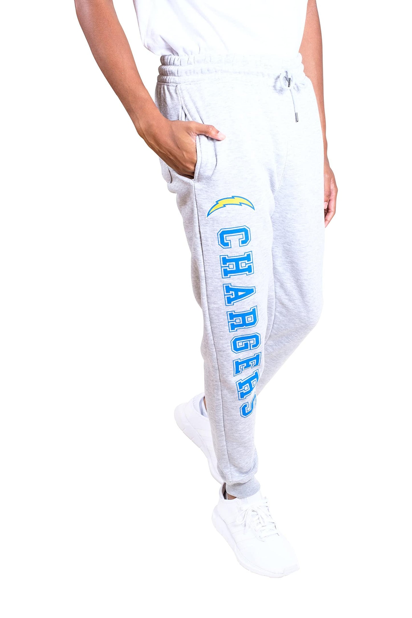 Ultra Game NFL Los Angeles Chargers Mens Super Soft Game Day Jogger Sweatpants|Los Angeles Chargers - UltraGameShop