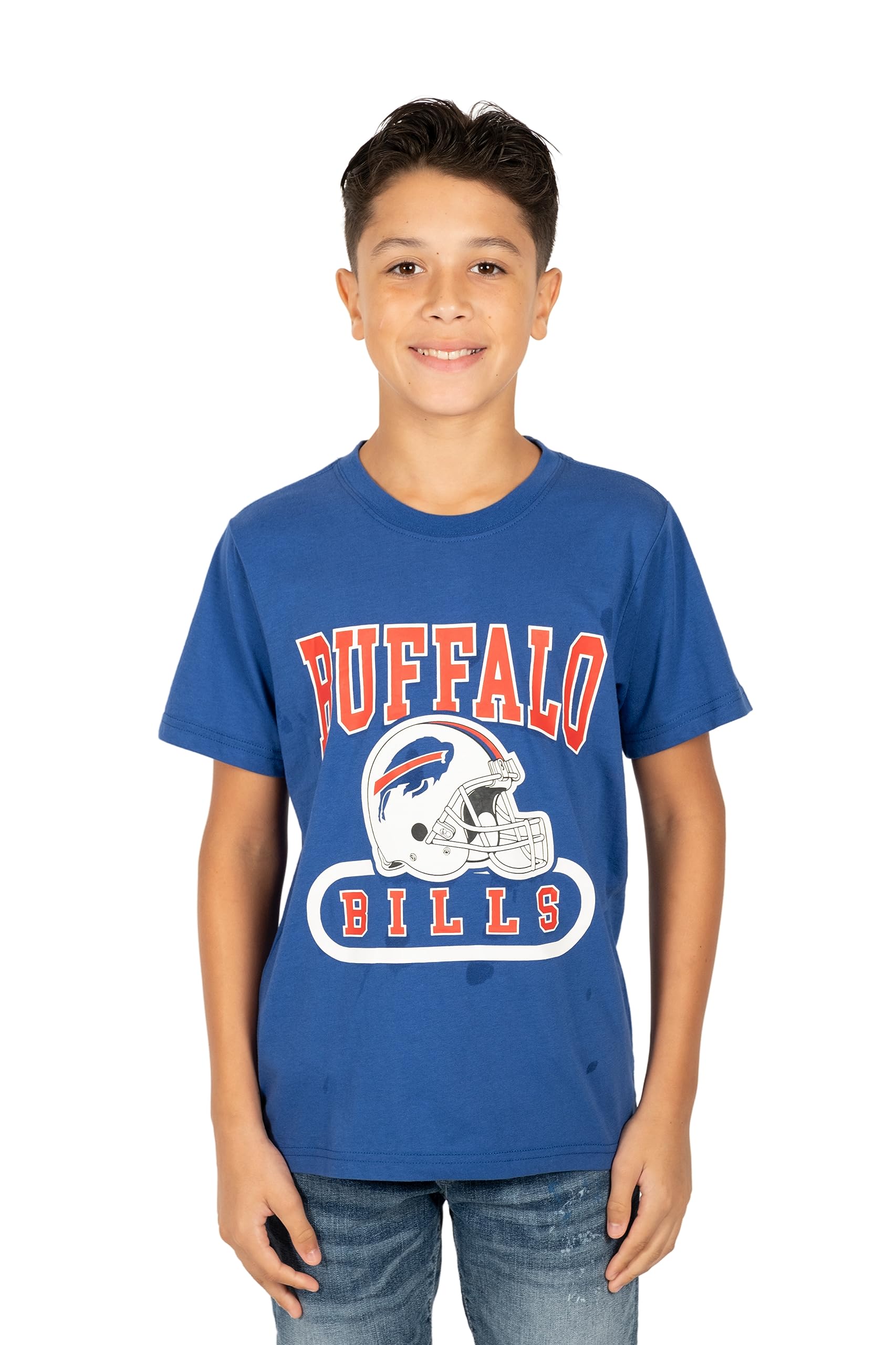 Ultra Game NFL Buffalo Bills Youth Super Soft Game Day Crew Neck T-Shirt|Buffalo Bills