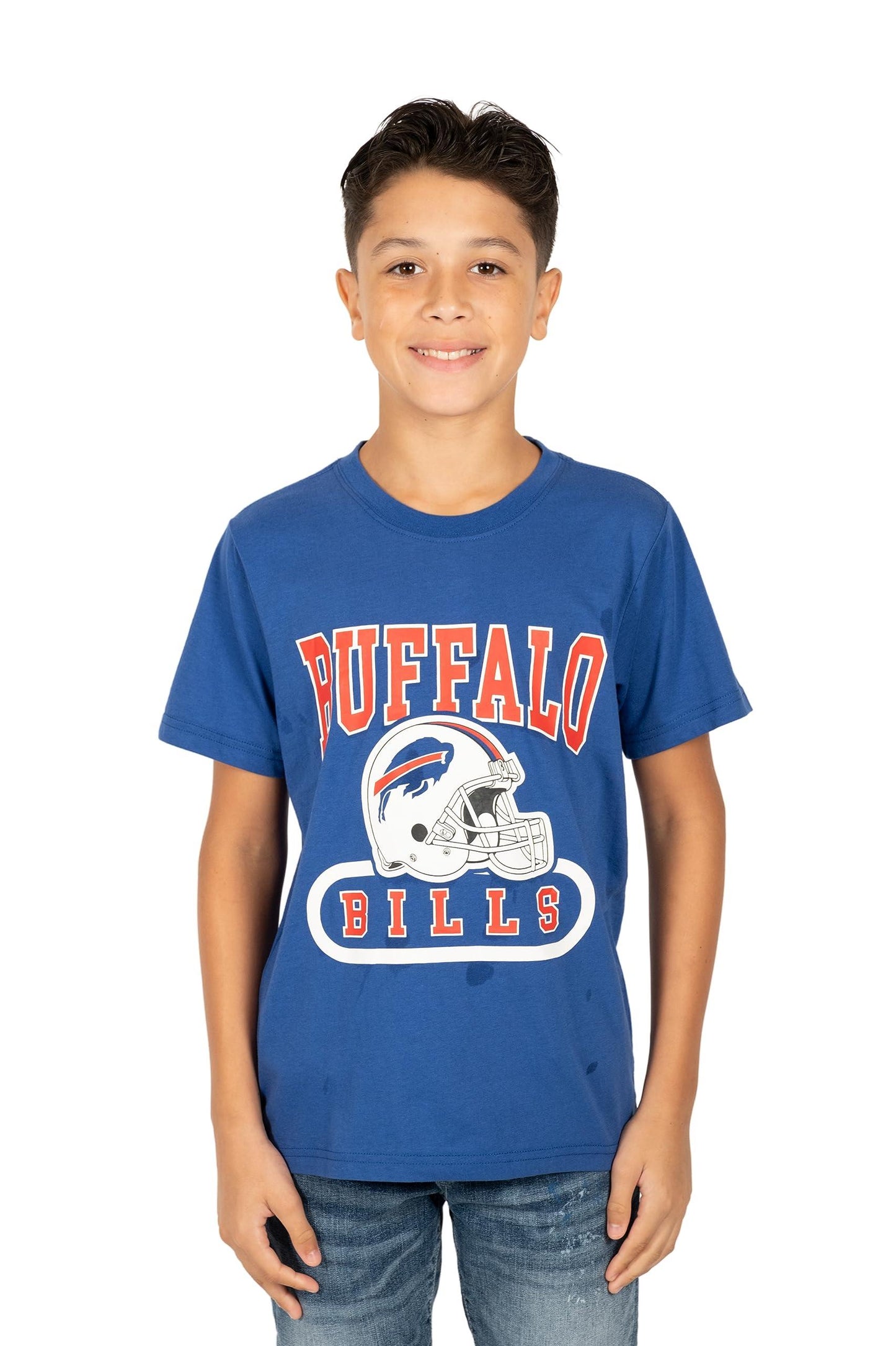 Ultra Game NFL Buffalo Bills Youth Super Soft Game Day Crew Neck T-Shirt|Buffalo Bills - UltraGameShop