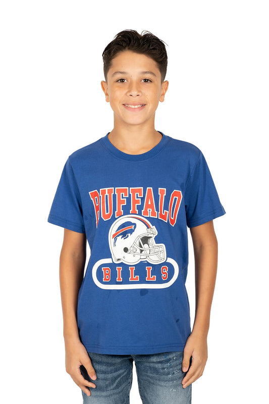 Ultra Game NFL Buffalo Bills Youth Super Soft Game Day Crew Neck T-Shirt|Buffalo Bills - UltraGameShop