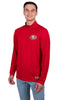 Ultra Game NFL San Francisco 49ers Mens Super Soft Quarter Zip Long Sleeve T-Shirt|San Francisco 49ers