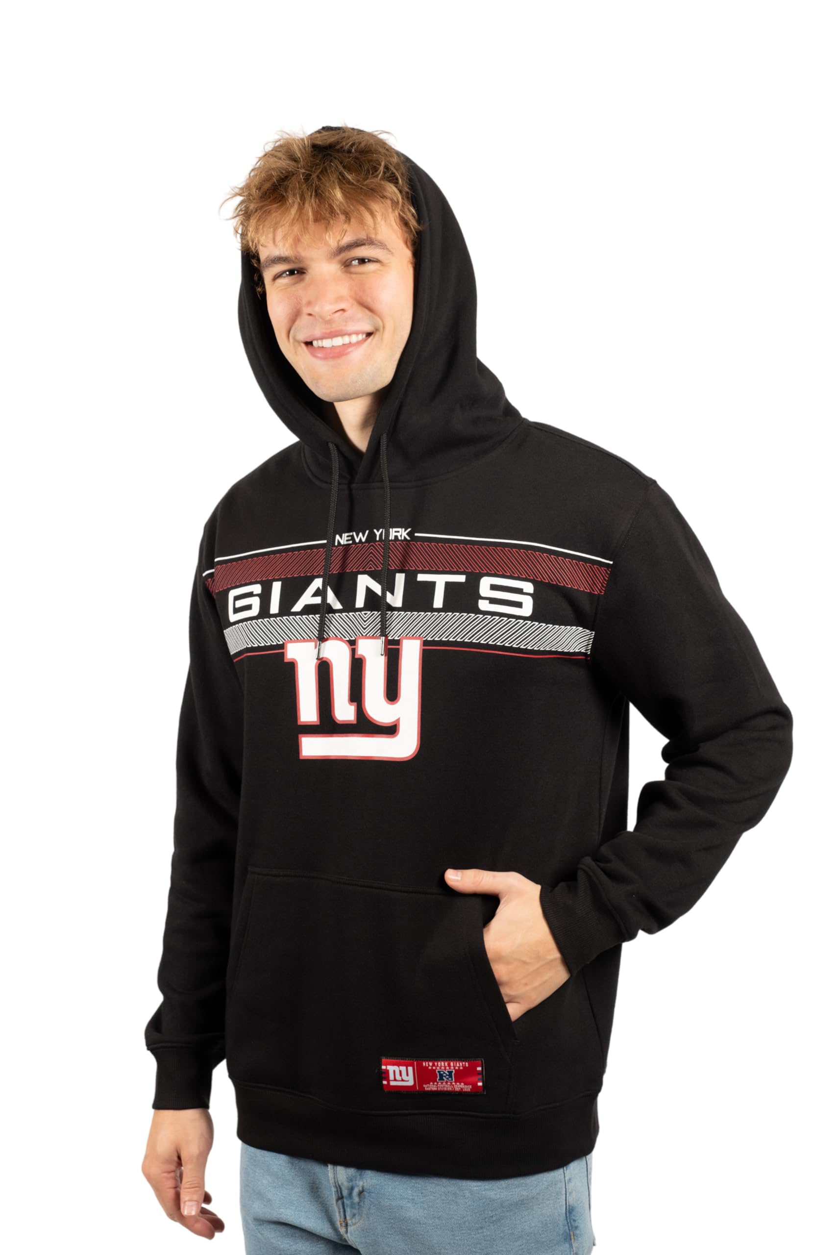 Ultra Game NFL New York Giants Mens Super Soft Supreme Pullover Hoodie Sweatshirt|New York Giants