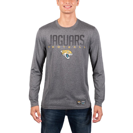 Ultra Game NFL Jacksonville Jaguars Mens Active Quick Dry Long Sleeve T-Shirt|Jacksonville Jaguars - UltraGameShop