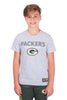 Ultra Game NFL Green Bay Packers Youth Active Crew Neck Tee Shirt|Green Bay Packers