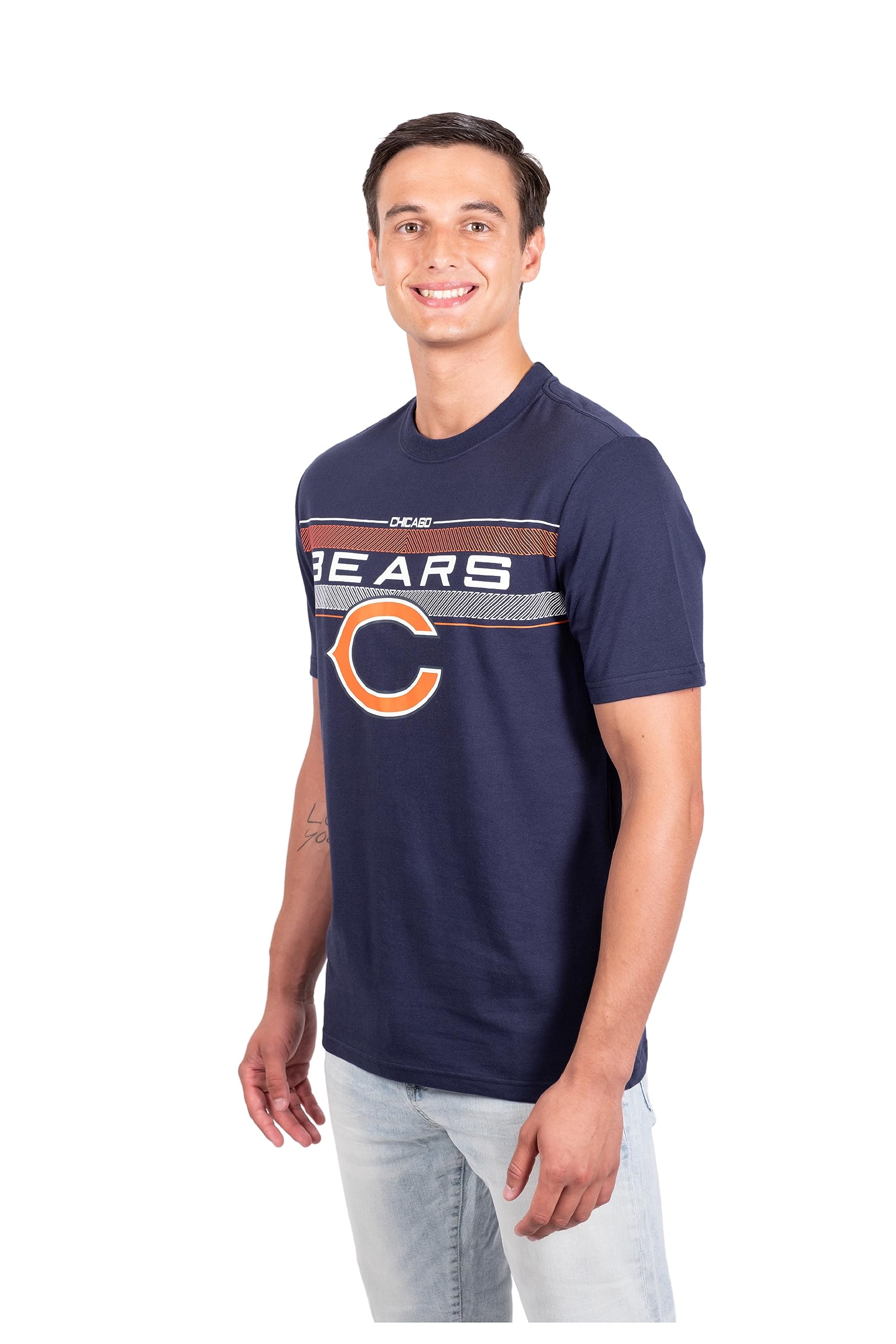 Ultra Game NFL Chicago Bears Mens Super Soft Ultimate Game Day Crew Neck T-Shirt|Chicago Bears - UltraGameShop