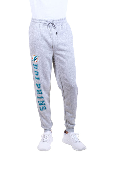 Ultra Game NFL Miami Dolphins Mens Super Soft Game Day Jogger Sweatpants|Miami Dolphins