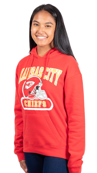 Ultra Game NFL Kansas City Chiefs Womens Super Soft Supreme Pullover Hoodie Sweatshirt|Kansas City Chiefs