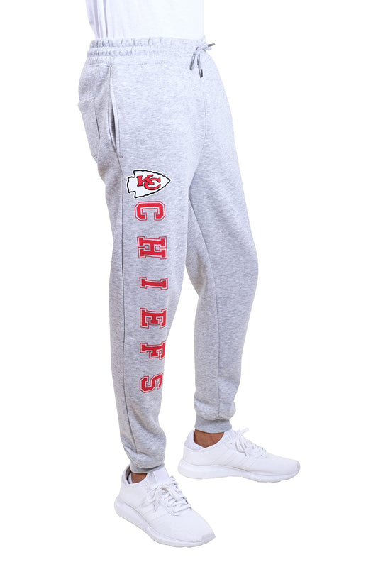 Ultra Game NFL Kansas City Chiefs Mens Super Soft Game Day Jogger Sweatpants|Kansas City Chiefs - UltraGameShop