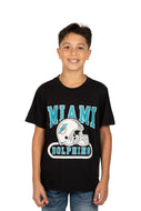 Ultra Game NFL Miami Dolphins Youth Super Soft Game Day Crew Neck T-Shirt|Miami Dolphins