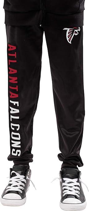 Ultra Game NFL Atlanta Falcons Youth High Performance Moisture Wicking Fleece Jogger Sweatpants|Atlanta Falcons - UltraGameShop