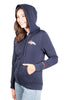 Ultra Game NFL Denver Broncos Womens Full Zip Soft Marl Knit Hoodie Sweatshirt Jacket|Denver Broncos