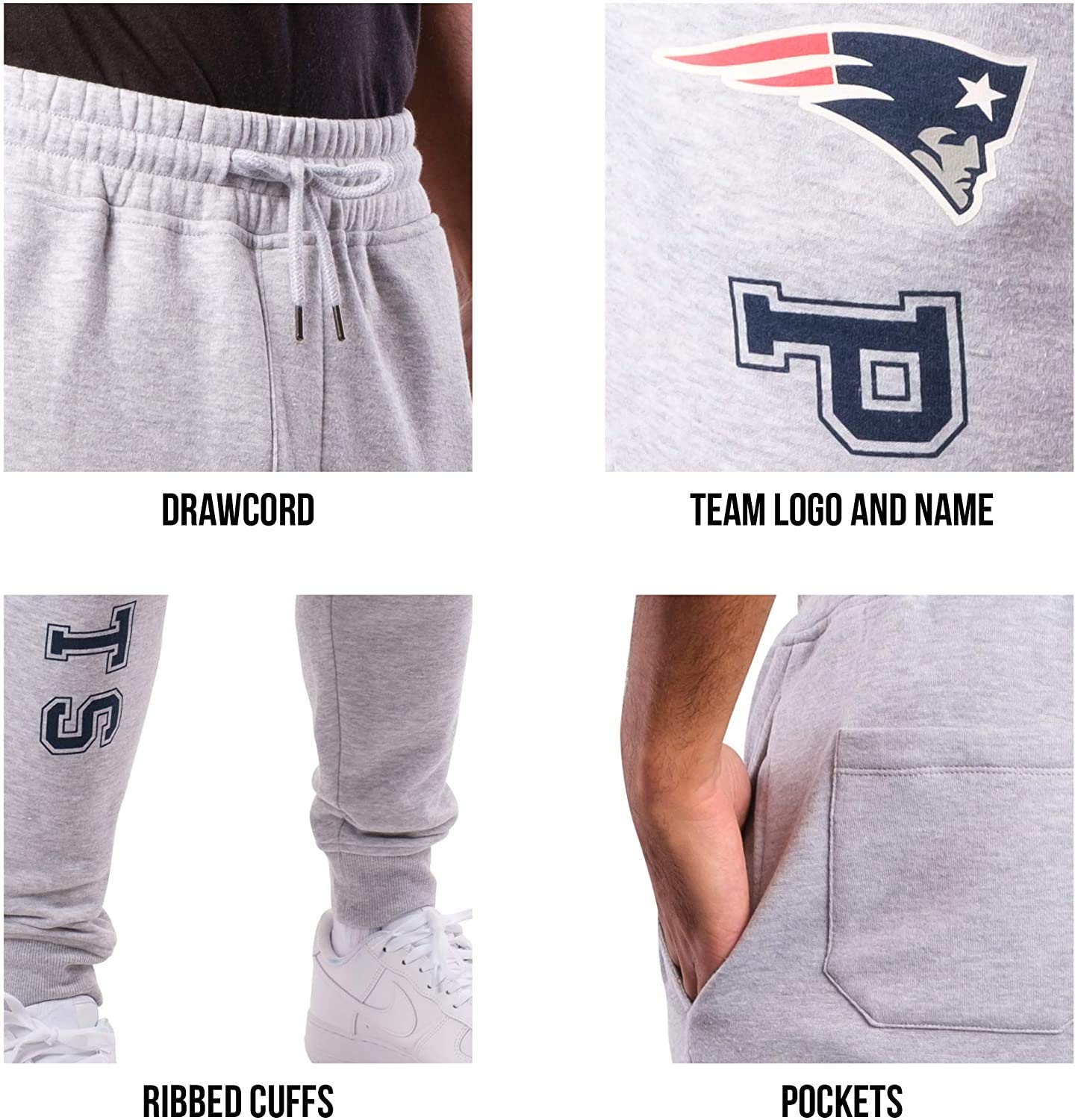 Ultra Game NFL Los Angeles Rams Mens Super Soft Game Day Jogger Sweatpants|Los Angeles Rams