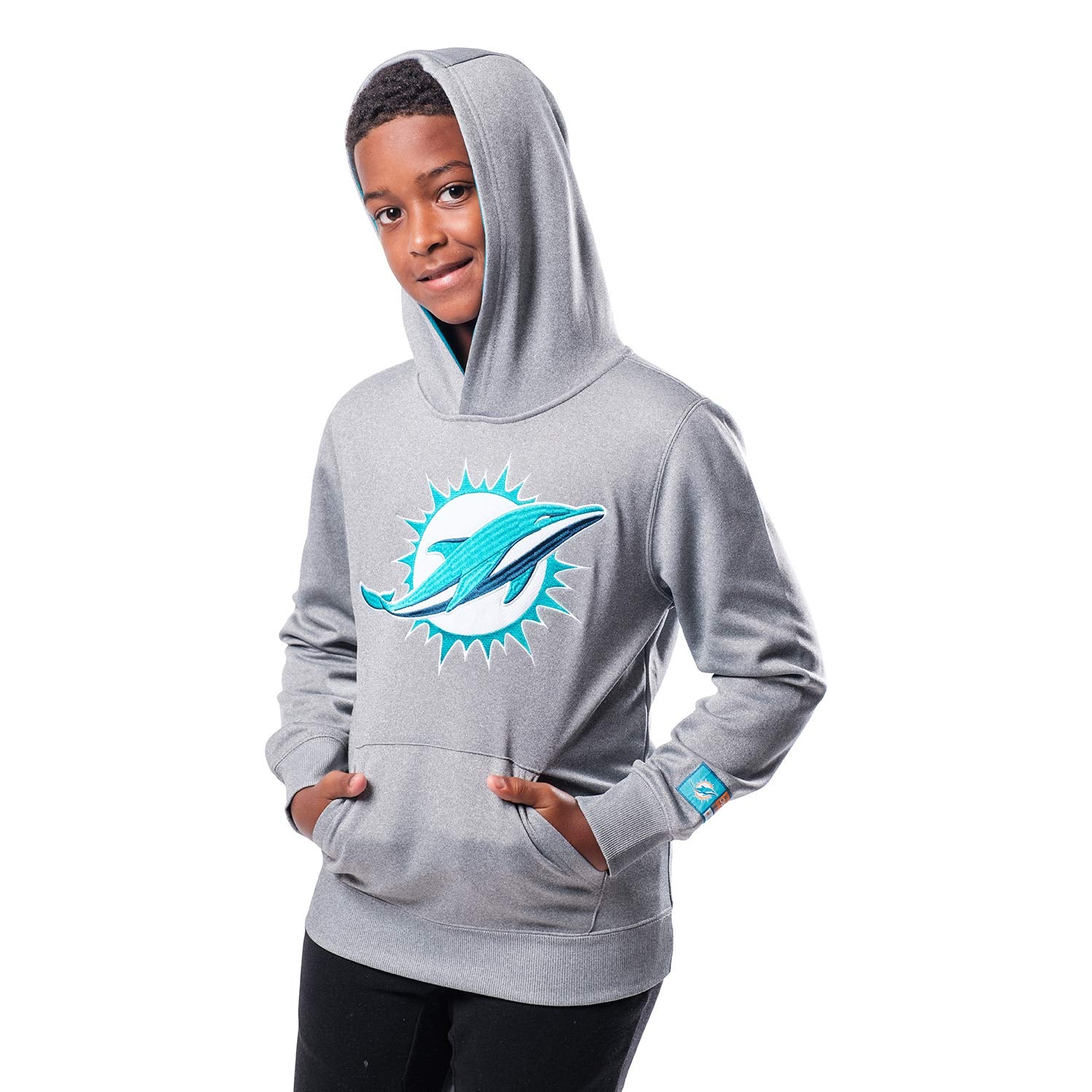 Ultra Game NFL Miami Dolphins Youth Extra Soft Fleece Pullover Hoodie Sweatshirt|Miami Dolphins - UltraGameShop