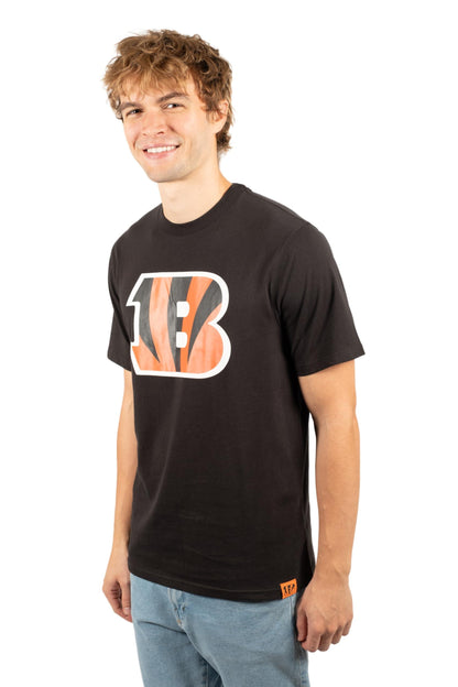 Ultra Game NFL Cincinnati Bengals Mens Super Soft Ultimate Team Logo T-Shirt|Cincinnati Bengals - UltraGameShop