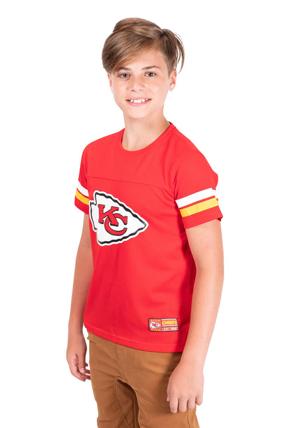 Ultra Game NFL Kansas City Chiefs Youth Soft Mesh Vintage Jersey T-Shirt|Kansas City Chiefs - UltraGameShop