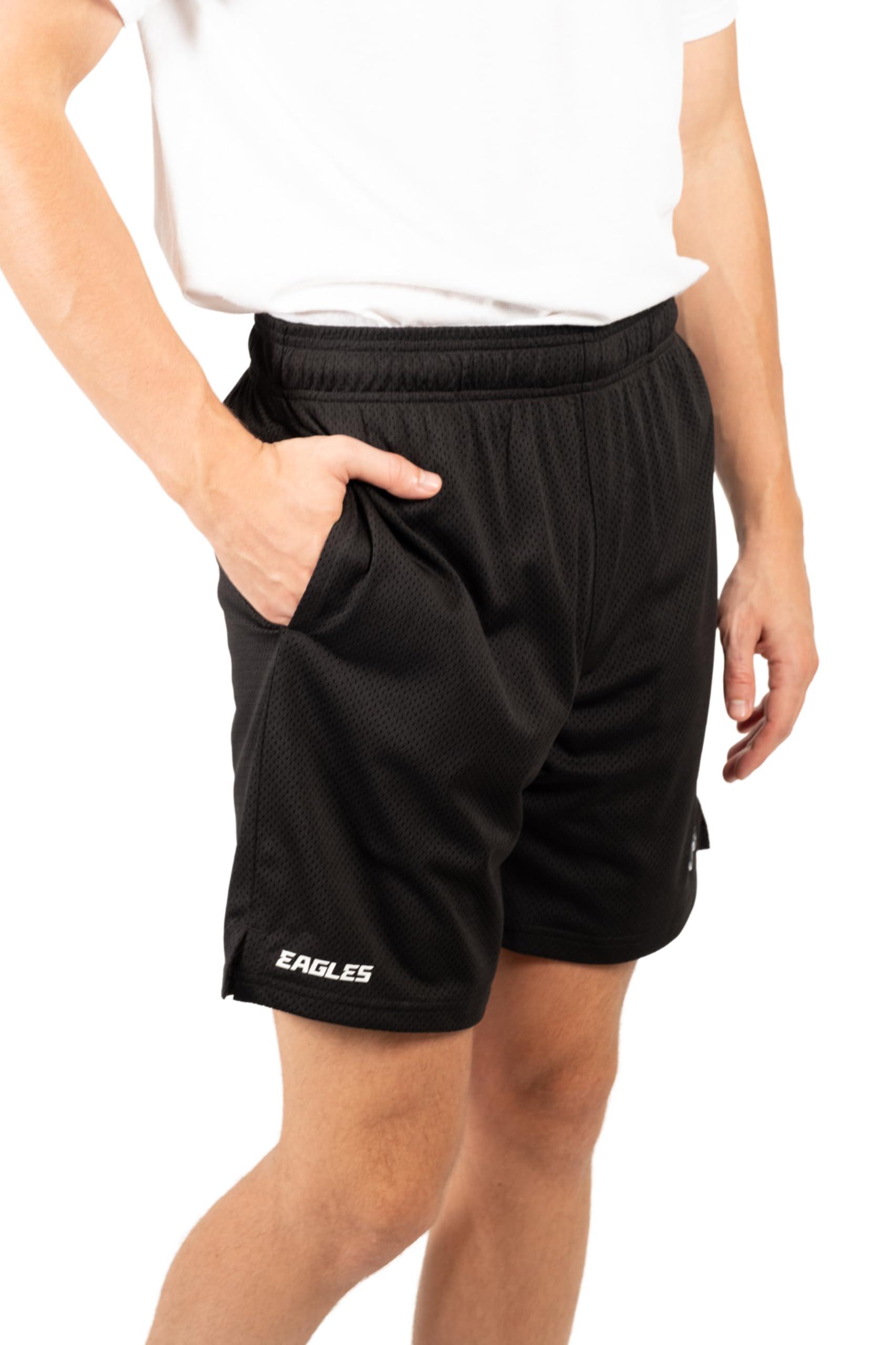 Ultra Game NFL Philadelphia Eagles Mens 7 Inch Soft Mesh Active Training Shorts|Philadelphia Eagles - UltraGameShop