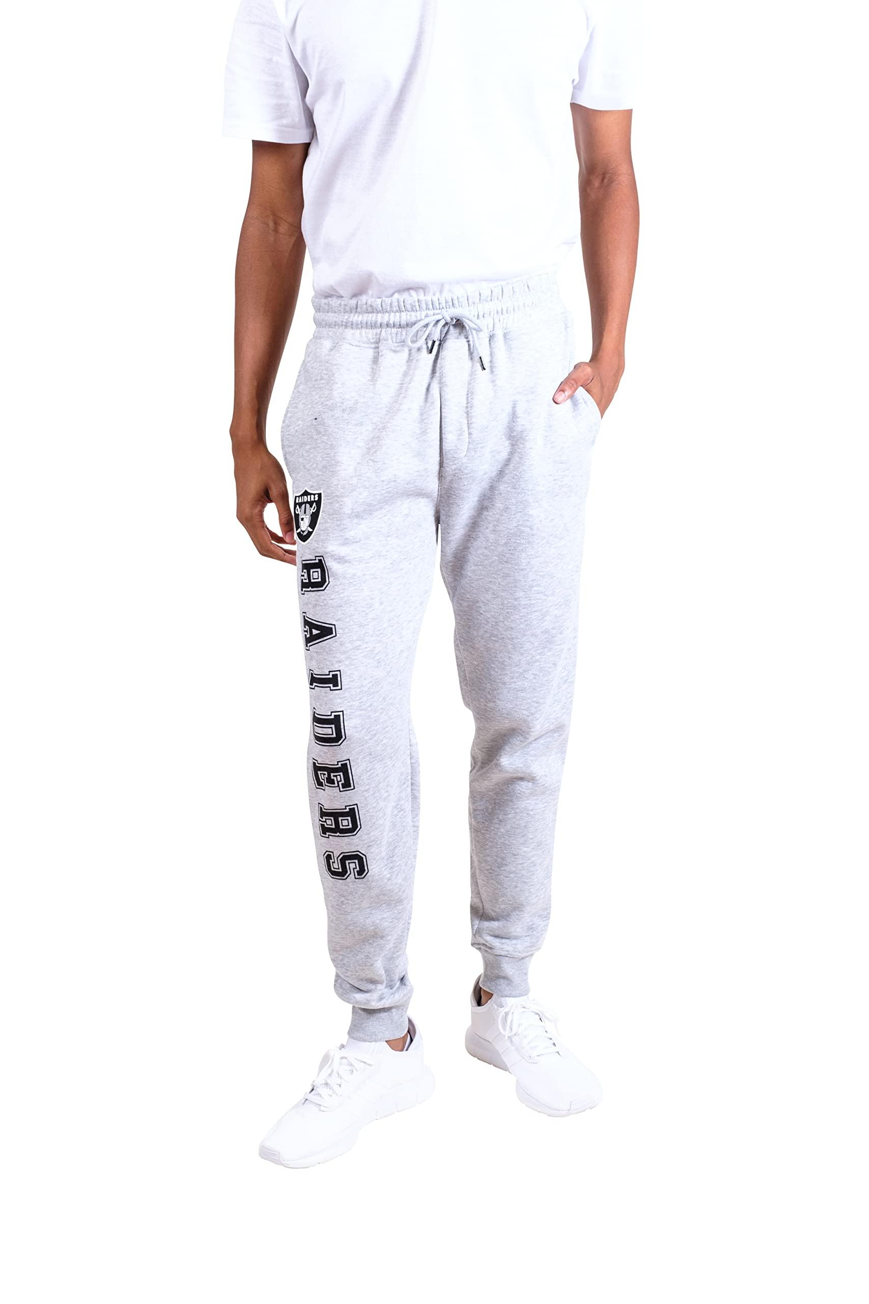 Ultra Game NFL Las Vegas Raiders Mens Super Soft Game Day Jogger Sweatpants|Las Vegas Raiders - UltraGameShop