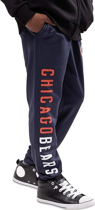 Ultra Game NFL Chicago Bears Youth High Performance Moisture Wicking Fleece Jogger Sweatpants|Chicago Bears - UltraGameShop