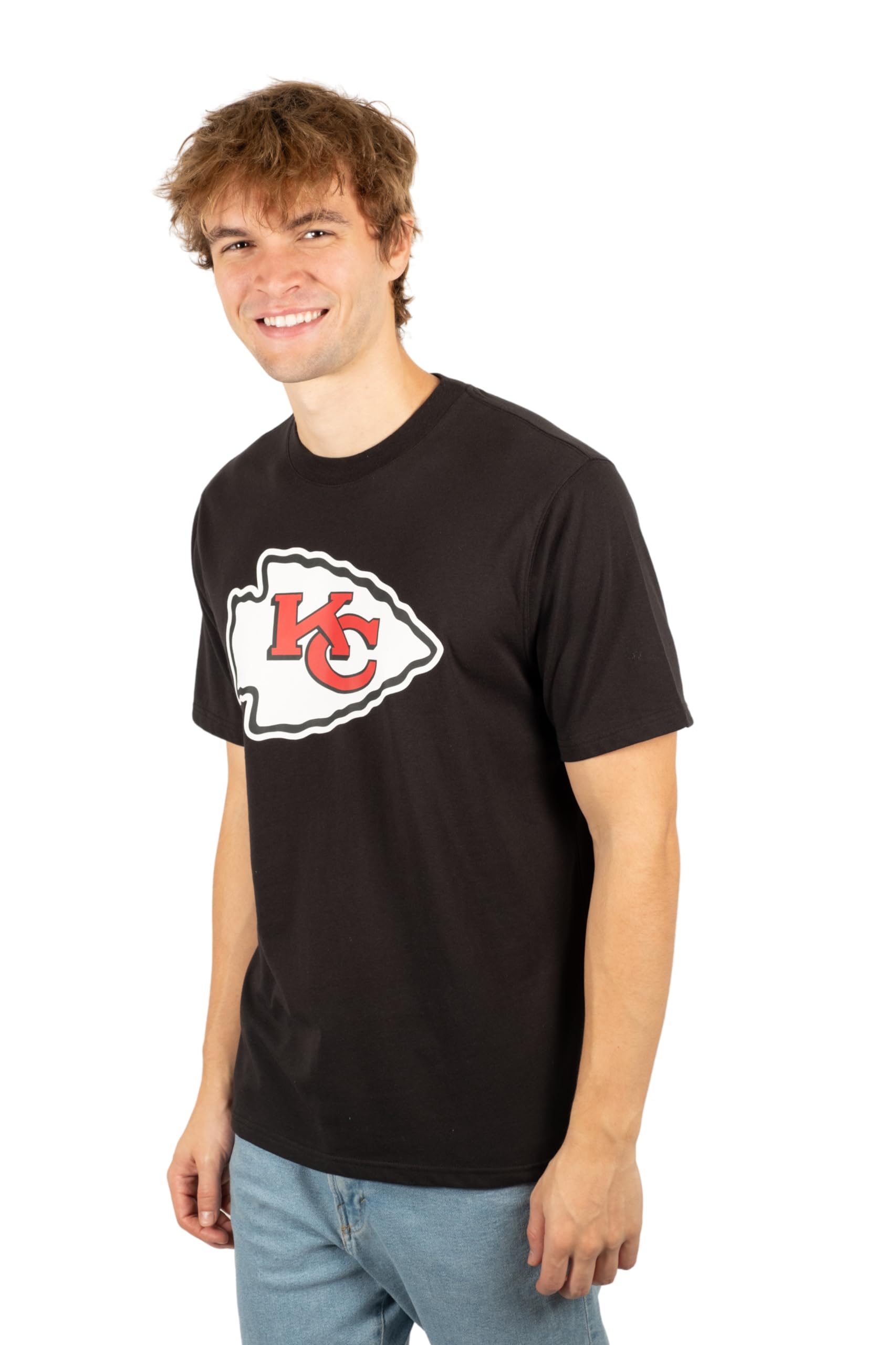 Ultra Game NFL Kansas City Chiefs Mens Super Soft Ultimate Team Logo T-Shirt|Kansas City Chiefs