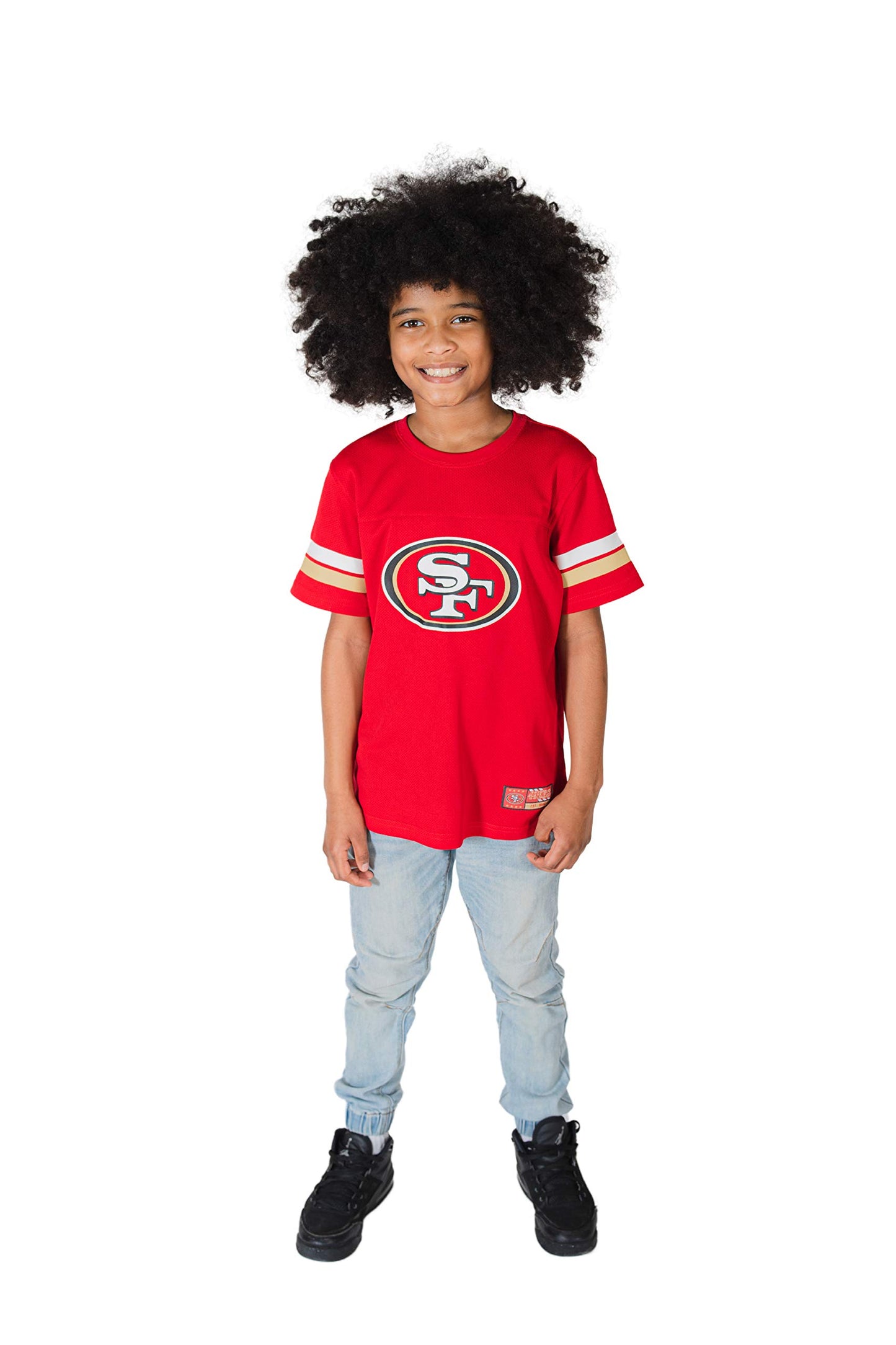 Ultra Game NFL San Francisco 49ers Youth Soft Mesh Vintage Jersey T-Shirt|San Francisco 49ers - UltraGameShop