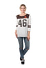 Ultra Game NFL Cleveland Browns Womens Super Soft Raglan Vintage Baseball T-Shirt|Cleveland Browns