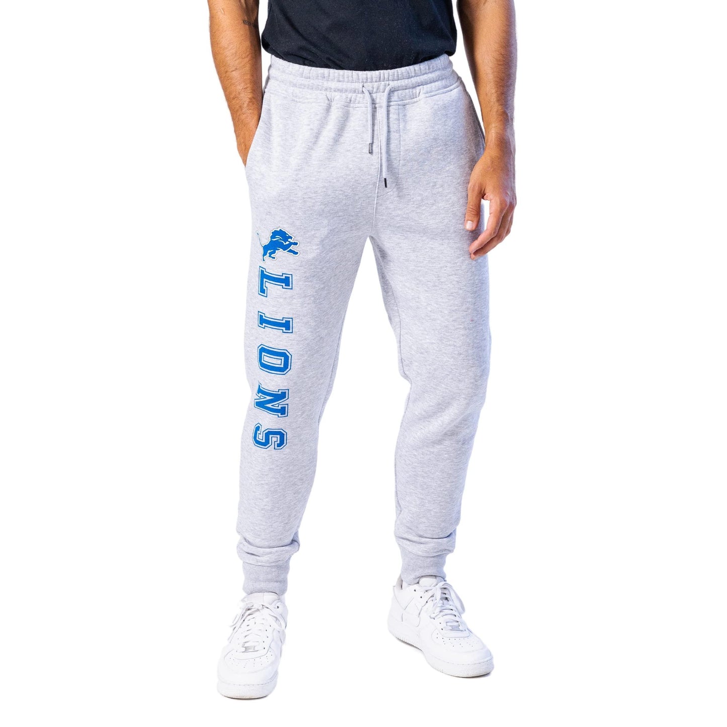 Ultra Game NFL Detroit Lions Mens Super Soft Game Day Jogger Sweatpants|Detroit Lions - UltraGameShop