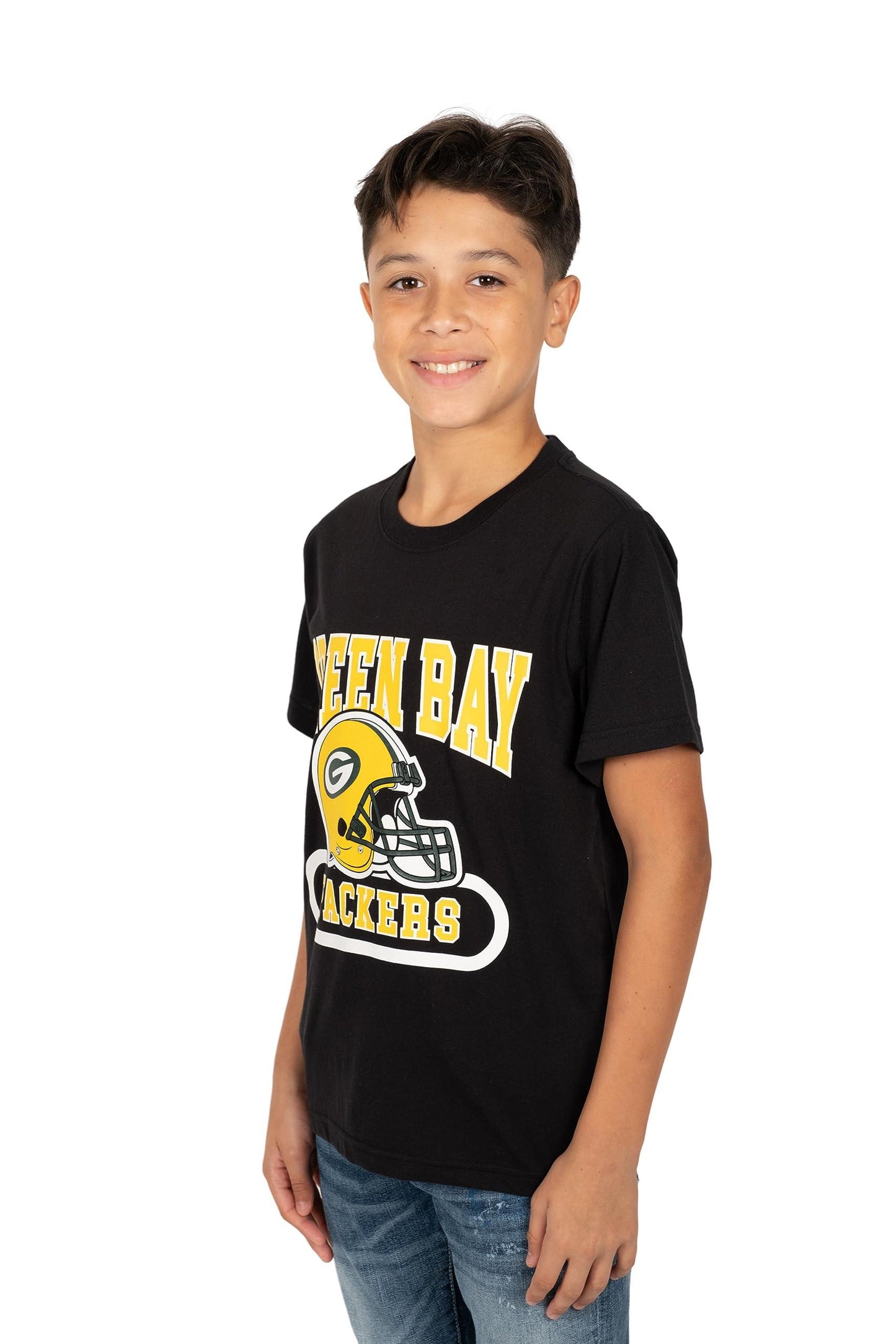 Ultra Game NFL Green Bay Packers Youth Super Soft Game Day Crew Neck T-Shirt|Green Bay Packers - UltraGameShop