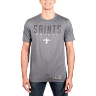 Ultra Game NFL New Orleans Saints Mens Super Soft Ultimate Game Day T-Shirt|New Orleans Saints