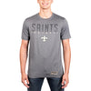 Ultra Game NFL New Orleans Saints Mens Super Soft Ultimate Game Day T-Shirt|New Orleans Saints