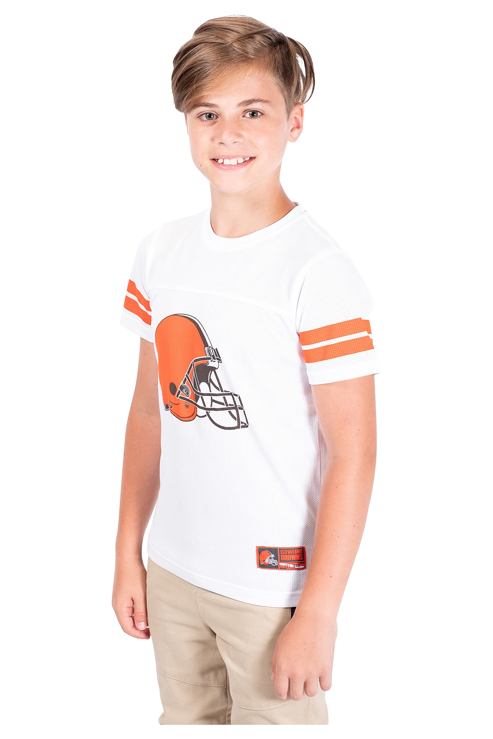 Ultra Game NFL Cleveland Browns Youth Soft Mesh Vintage Jersey T-Shirt|Cleveland Browns - UltraGameShop