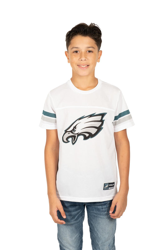 Ultra Game NFL Philadelphia Eagles Youth Mesh Vintage Jersey Tee Shirt|Philadelphia Eagles - UltraGameShop