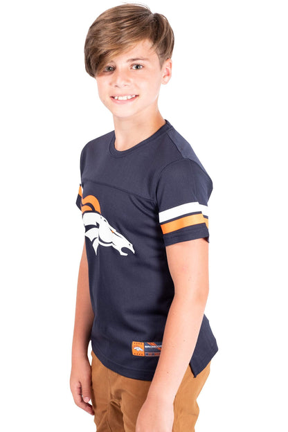 Ultra Game NFL Denver Broncos Youth Soft Mesh Vintage Jersey T-Shirt|Denver Broncos - UltraGameShop