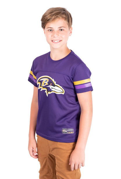 Ultra Game NFL Baltimore Ravens Youth Soft Mesh Vintage Jersey T-Shirt|Baltimore Ravens - UltraGameShop