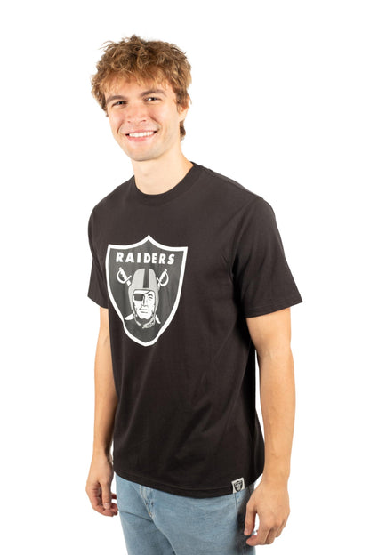 Ultra Game NFL Las Vegas Raiders Mens Super Soft Ultimate Team Logo T-Shirt|Las Vegas Raiders - UltraGameShop