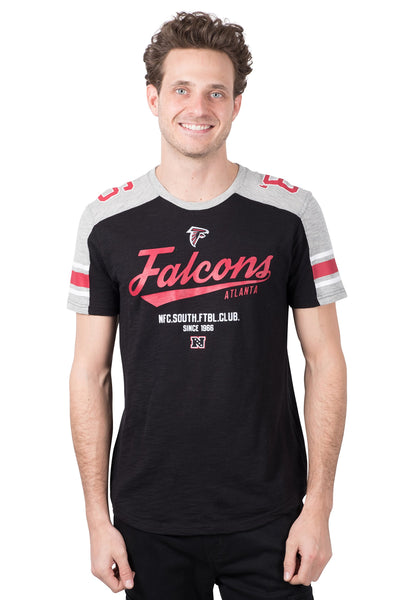 Ultra Game NFL Atlanta Falcons Mens Active Crew Neck Jersey Tee Shirt|Atlanta Falcons
