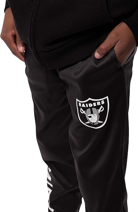 Ultra Game NFL LAS VEGAS RAIDERS Youth High Performance Moisture Wicking Fleece Jogger Sweatpants|LAS VEGAS RAIDERS - UltraGameShop