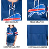 Ultra Game NFL New York Giants Womens Standard Lace Up Tee Shirt Penalty Box|New York Giants - UltraGameShop