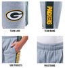 Ultra Game NFL Green Bay Packers Youth Super Soft Fleece Active Shorts|Green Bay Packers