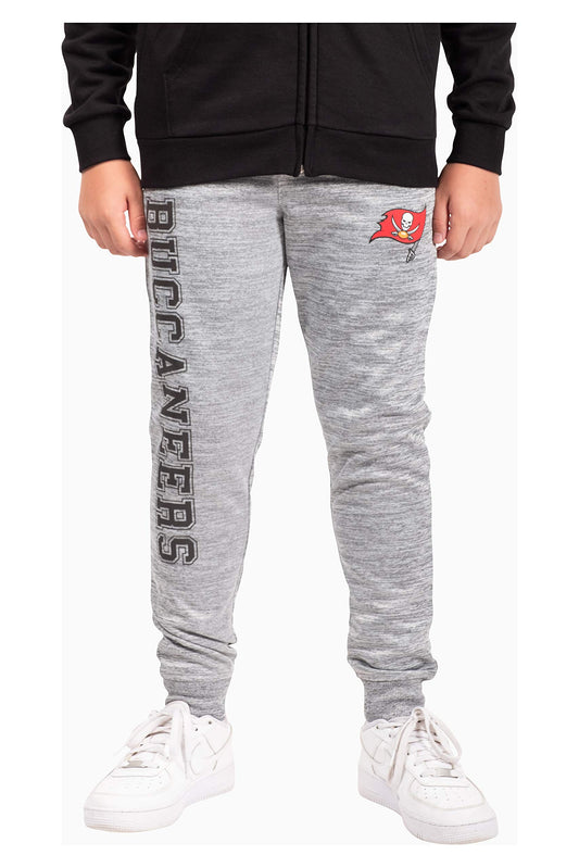 Ultra Game NFL Tampa Bay Buccaneers Youth High Performance Moisture Wicking Fleece Jogger Sweatpants|Tampa Bay Buccaneers - UltraGameShop