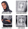 Ultra Game NFL New Orleans Saints Youth Fleece Hoodie Pullover Sweatshirt Henley|New Orleans Saints - UltraGameShop