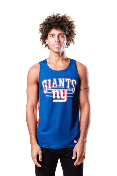 Ultra Game NFL New York Giants Mens Mesh Tank Top Shirt|New York Giants