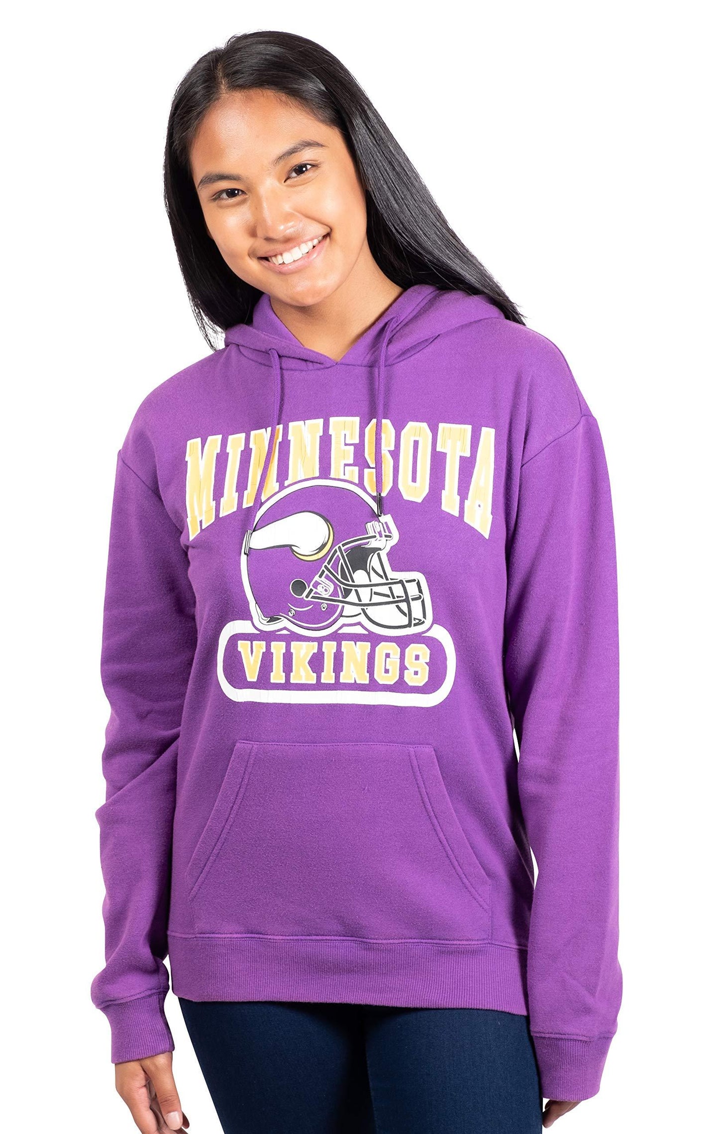 Ultra Game NFL Minnesota Vikings Womens Super Soft Supreme Pullover Hoodie Sweatshirt|Minnesota Vikings - UltraGameShop