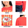 Ultra Game NFL Philadelphia Eagles Womens Long Sleeve Fleece Sweatshirt|Philadelphia Eagles