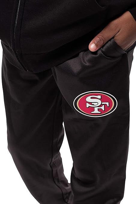 Ultra Game NFL San Francisco 49ers High Performance Moisture Wicking Fleece Jogger Sweatpants|San Francisco 49ers - UltraGameShop