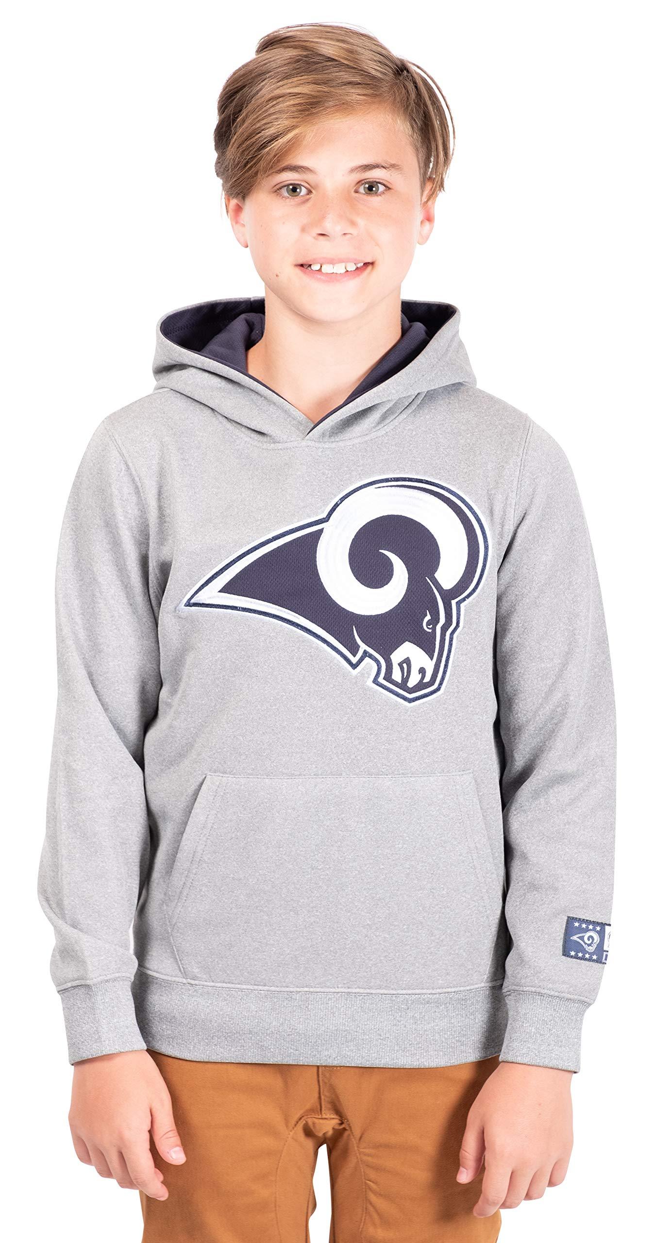 Ultra Game NFL Los Angeles Rams Youth Extra Soft Fleece Pullover Hoodie Sweatshirt|Los Angeles Rams - UltraGameShop