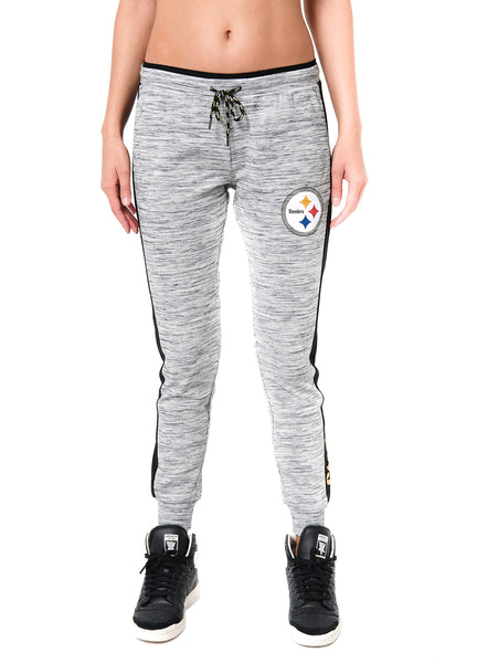 Ultra Game NFL Pittsburgh Steelers Womens Active Soft Fleece Jogger Sweatpants|Pittsburgh Steelers