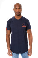 Ultra Game NFL Chicago Bears Mens Active Basic Space Dye Crew Neck Tee Shirt|Chicago Bears